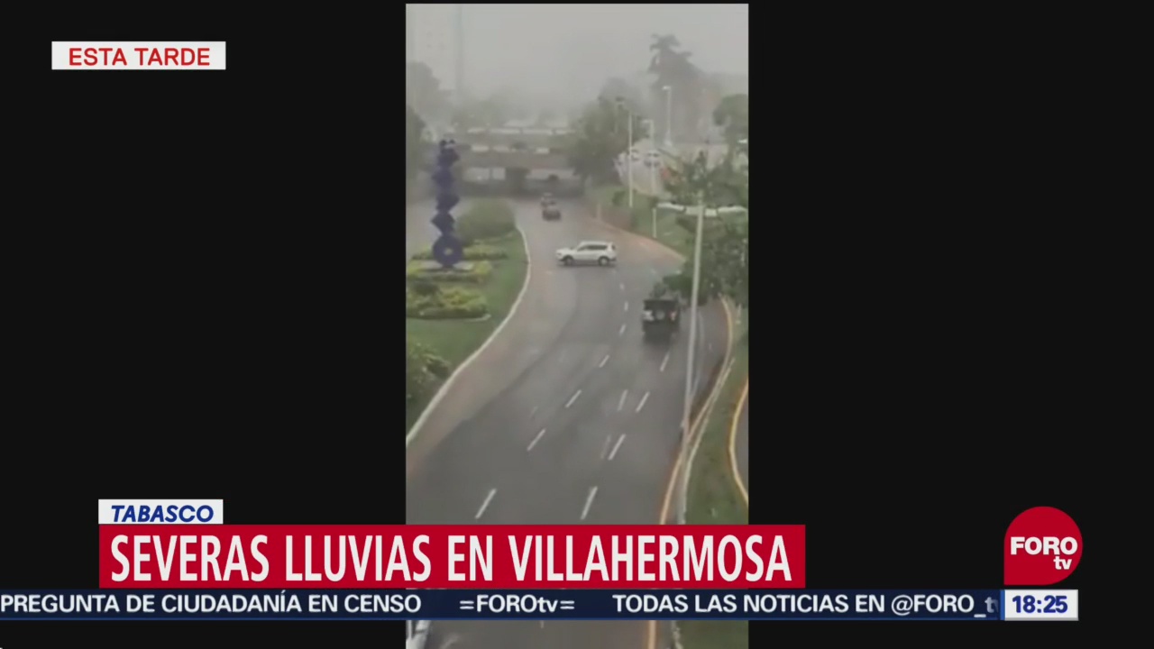 Lluvias provocan encharcamientos en Villahermosa