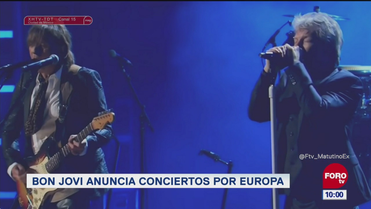 #LoEspectaculardeME: Bon Jovi anuncia nuevos conciertos para Europa