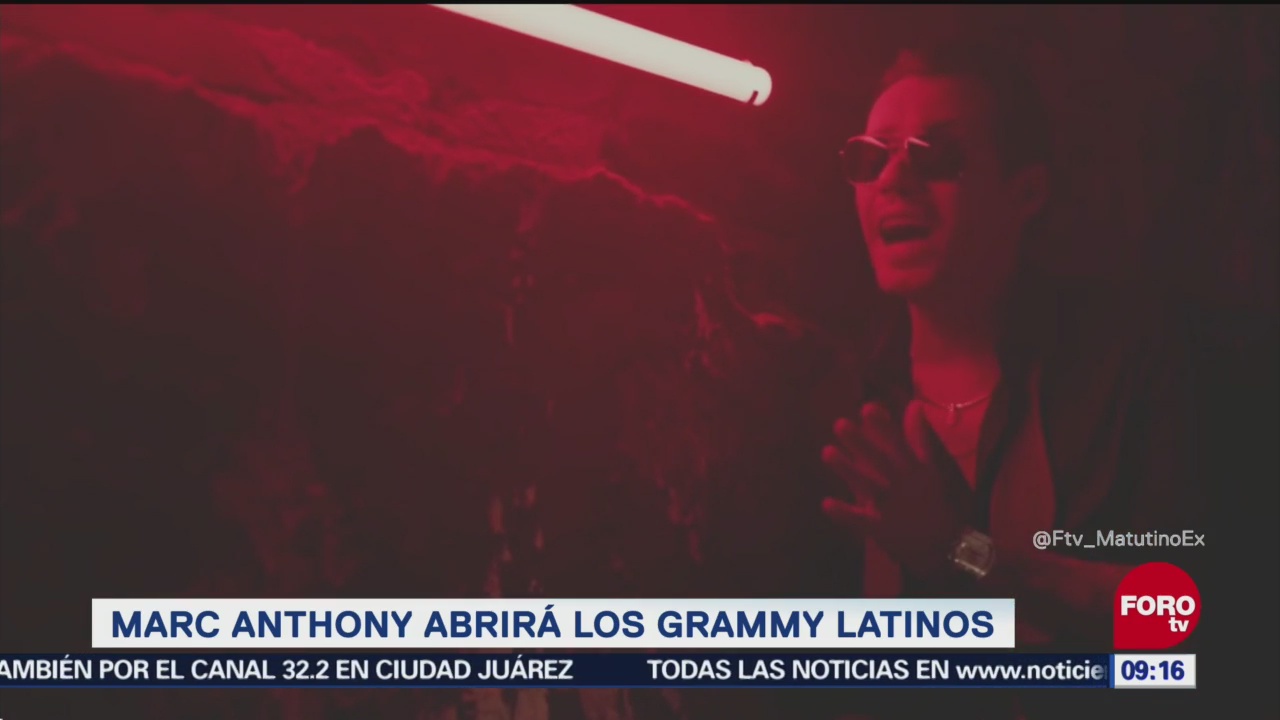 #LoEspectaculardeME: Marc Anthony abrirá los Grammy Latinos