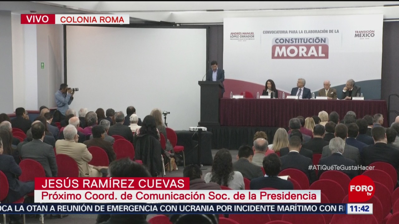 López Obrador presenta la convocatoria para la elaboración de la Constitución moral