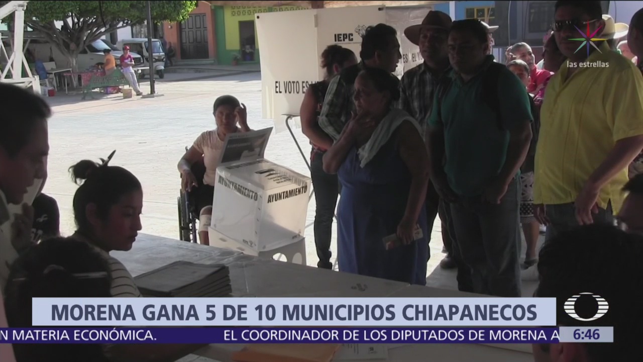 Morena gana 5 de 10 municipios con elecciones extraordinarias en Chiapas