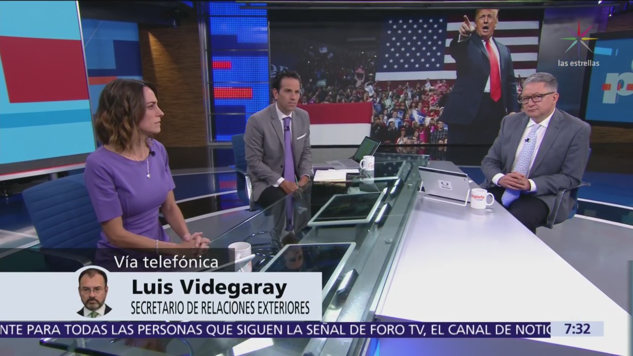 Luis Videgaray evalúa resultado de las elecciones intermedias en Estados Unidos