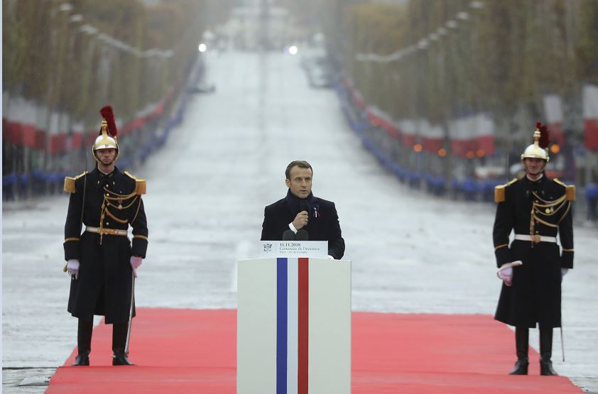 Mayor presupuesto militar de Europa es para 'construir su autonomía': Macron