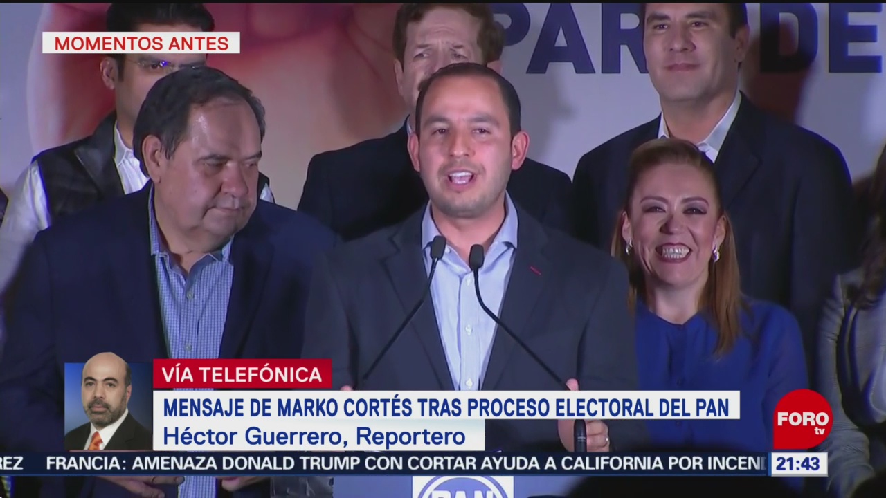Marko Cortés llama a la unidad tras ganar presidencia del PAN