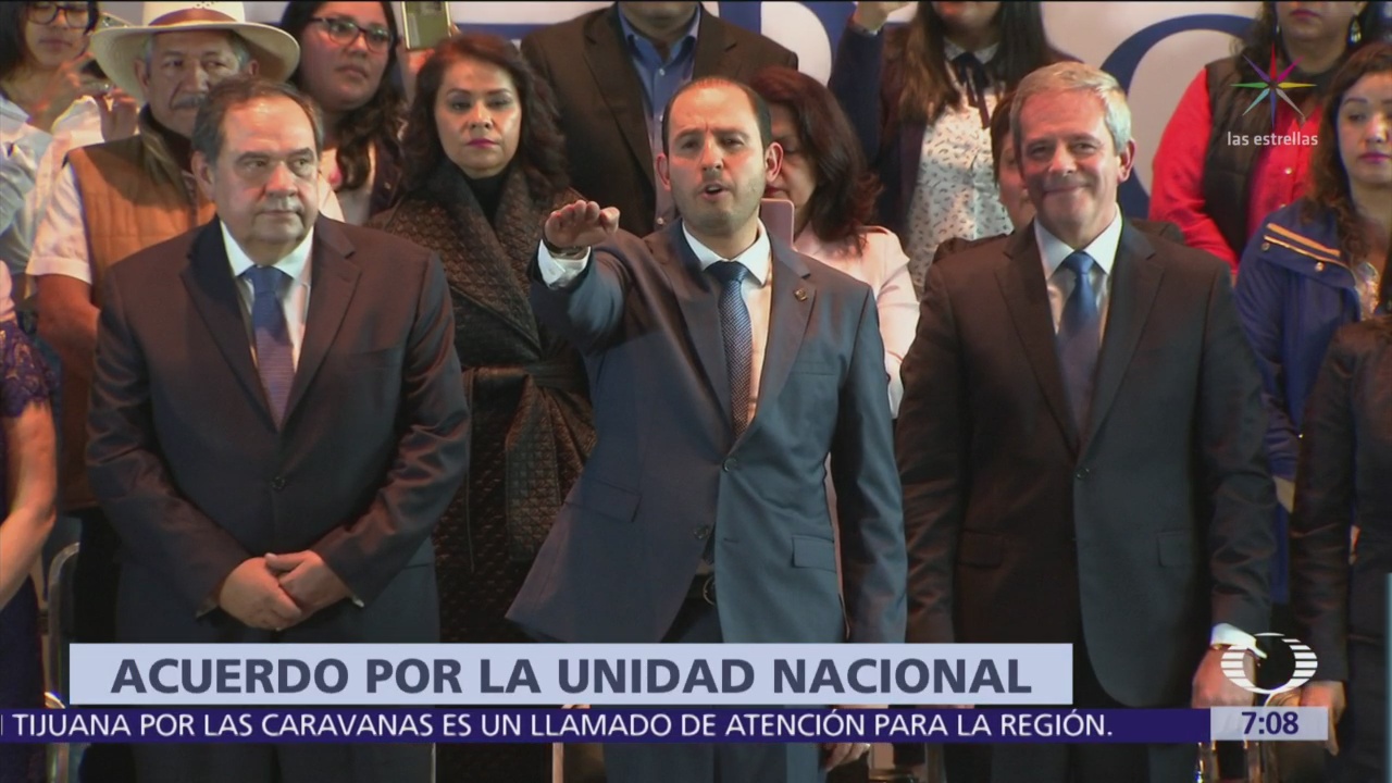Marko Cortés rinde protesta como nuevo líder nacional del PAN