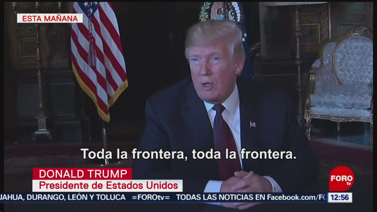 Trump amenaza con cerrar toda la frontera con México