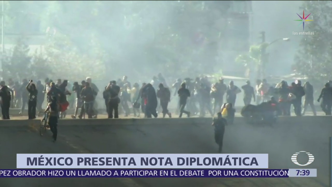 México envía nota diplomática a EU por disturbios en Tijuana