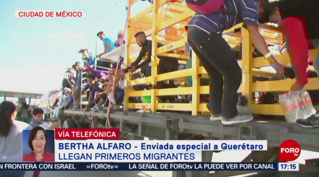 Migrantes llegan a Querétaro