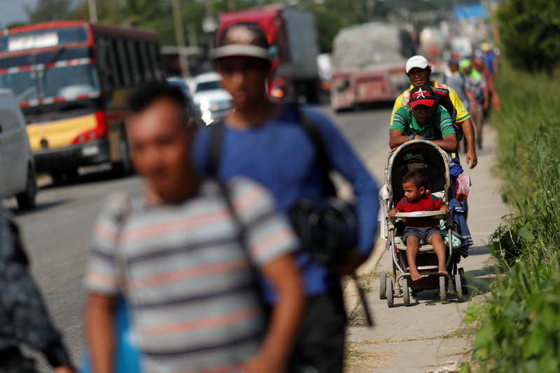 Migrantes de la primera caravana llegan a Guanajuato