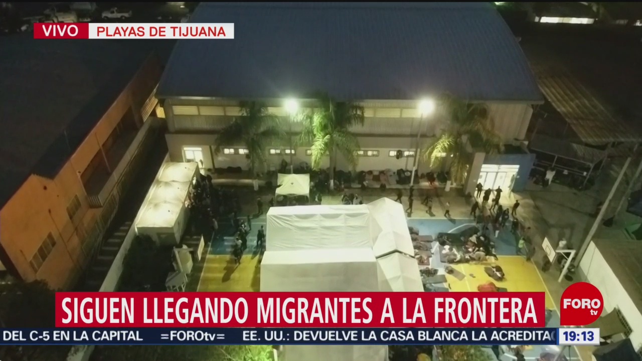 Migrantes de caravana siguen llegando a Tijuana