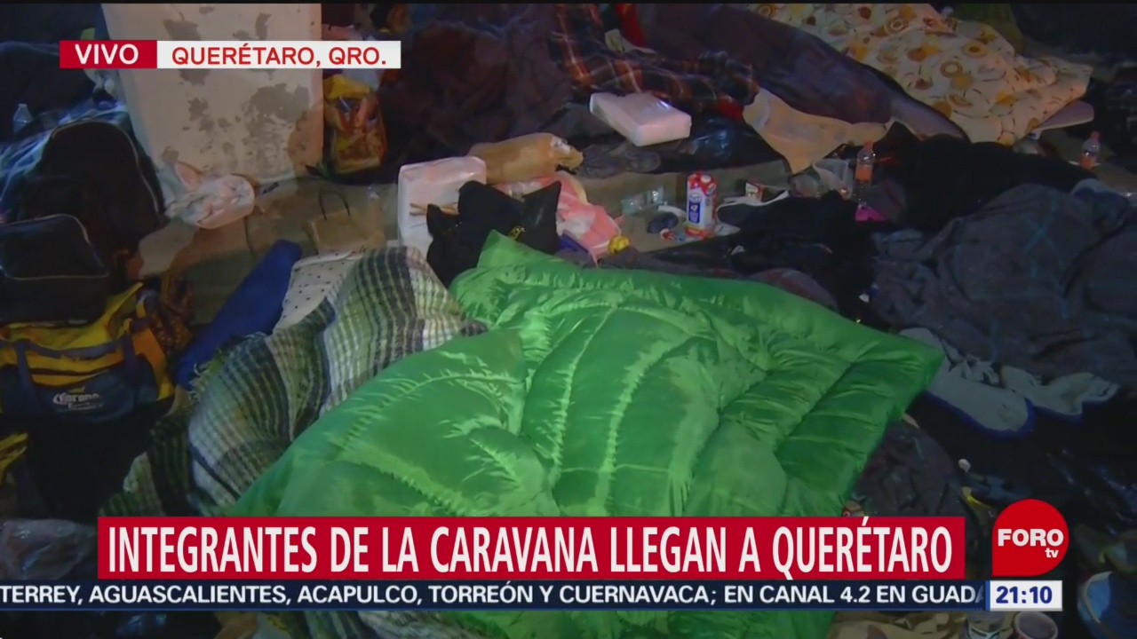 Migrantes Descansan Querétaro Previo A Su Salida Guanajuato