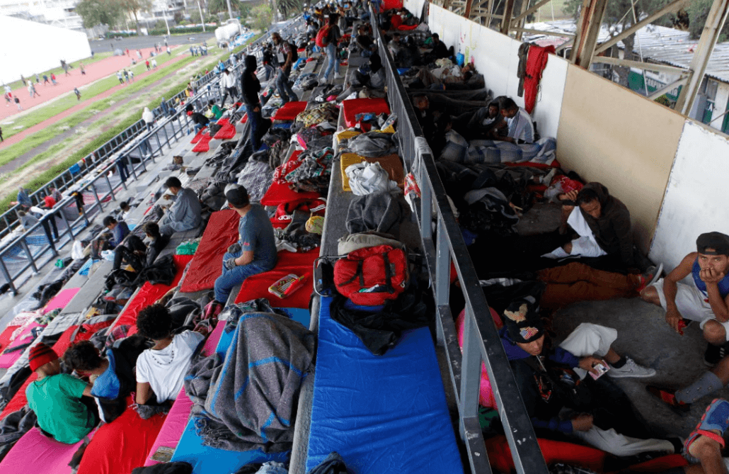 Caravana migrante se reagrupa en CDMX