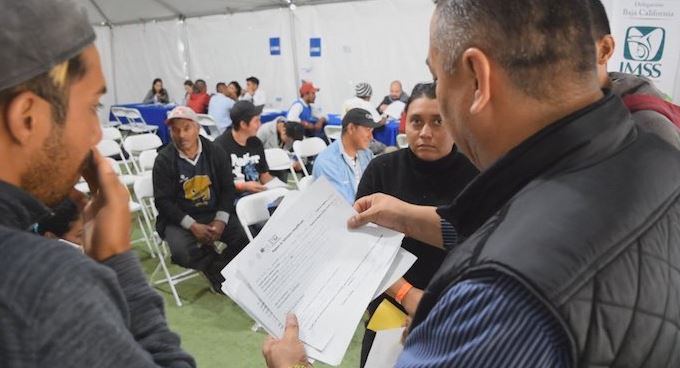 Integrantes de la caravana migrante obtienen empleo en México