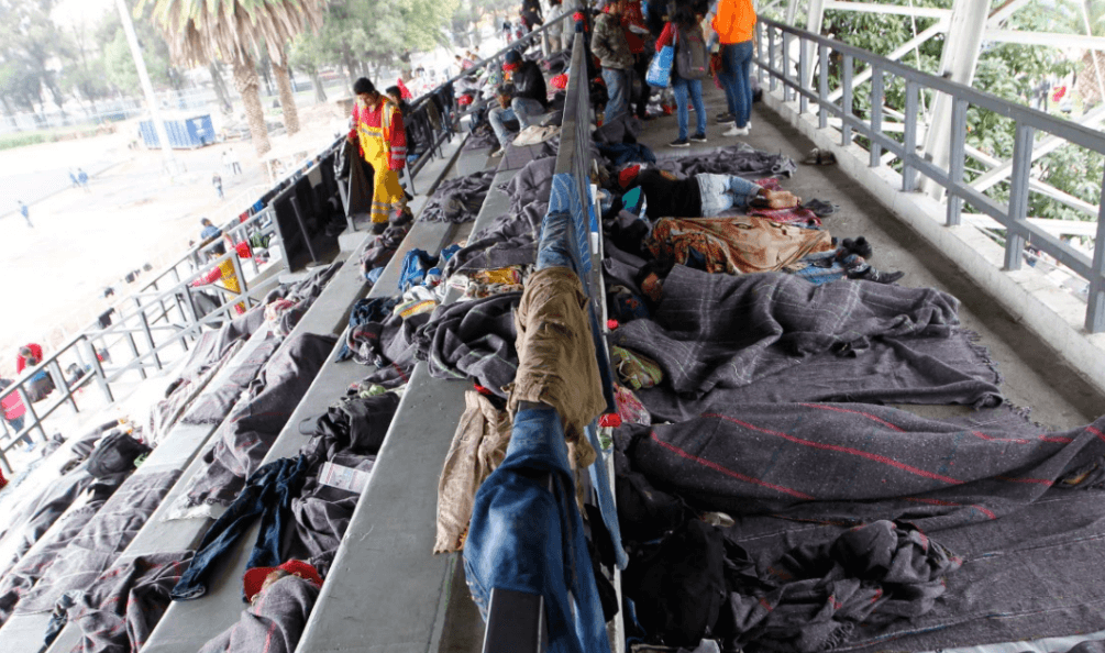 Caravanas de migrantes en CDMX, Puebla, Veracruz y Chiapas