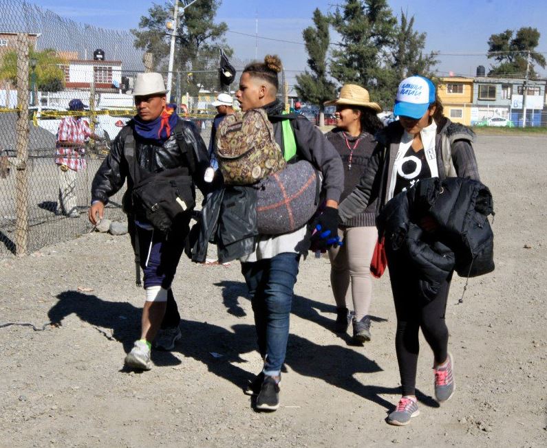 Más de mil migrantes de segunda caravana llegan a Guanajuato