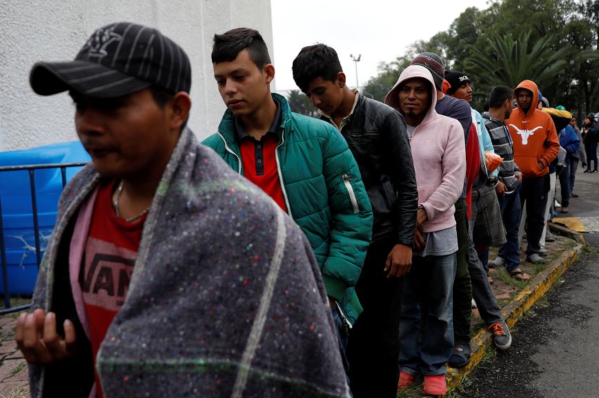 Migrantes centroamericanos comienzan a llegar a la Ciudad de México
