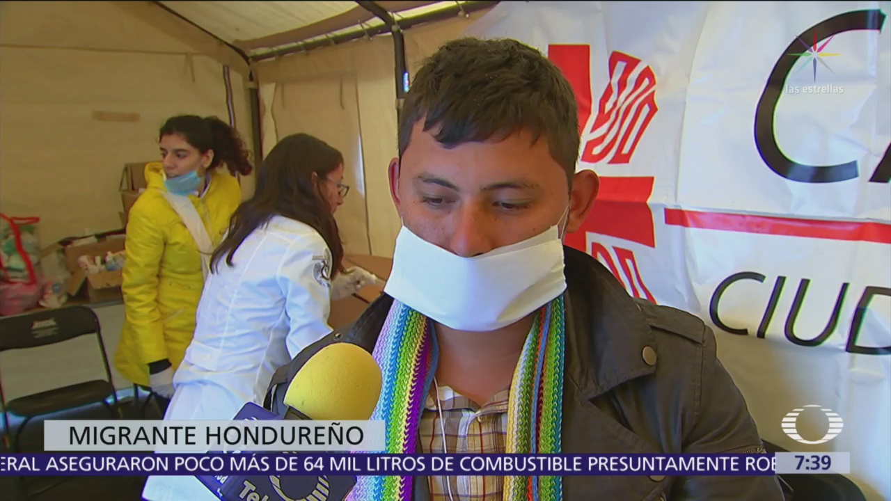 Migrantes reciben atención médica en CDMX; presentan problemas respiratorios