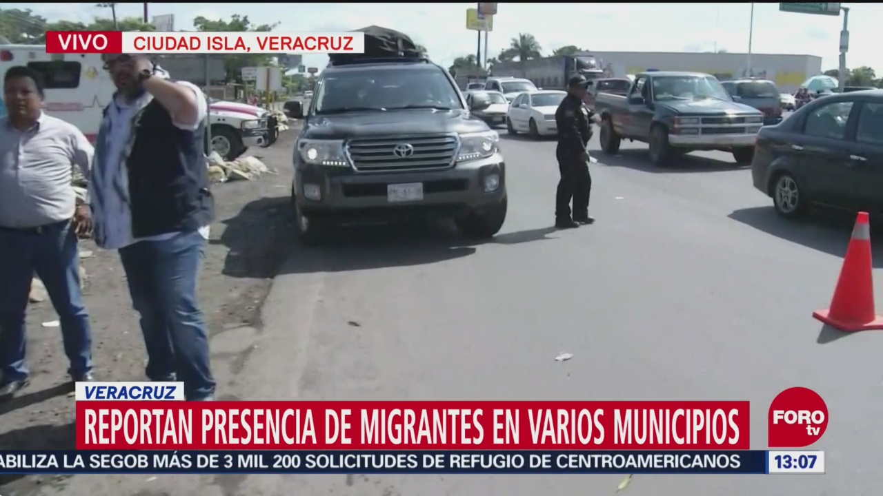 Migrantes Viajan Diversos Vehículos Veracruz Ciudad Isla