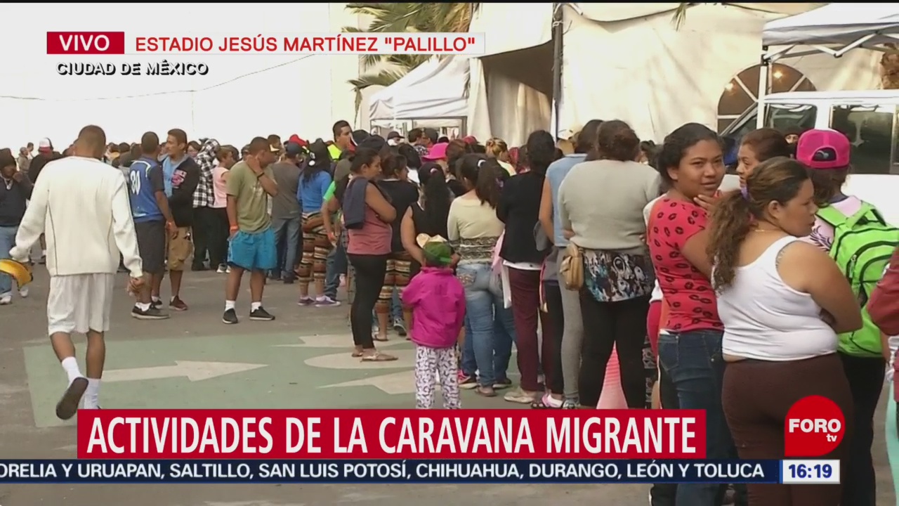 Miles de migrantes permanecen en Magdalena Mixhuca