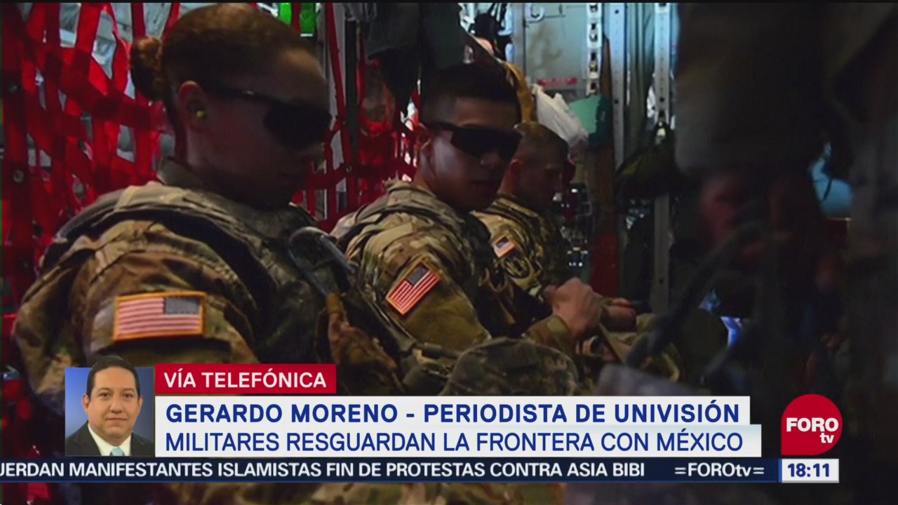 Militares de Estados Unidos llegan a la frontera con México
