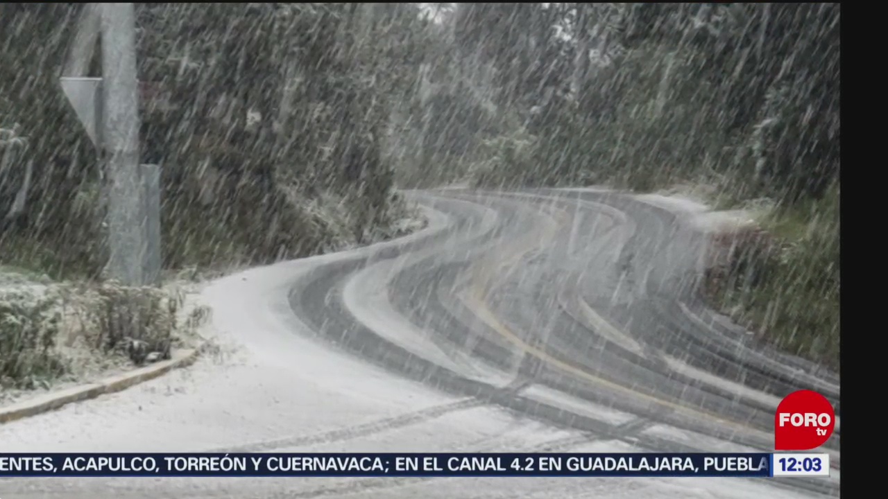 Nevado de Toluca se tapiza de nieve