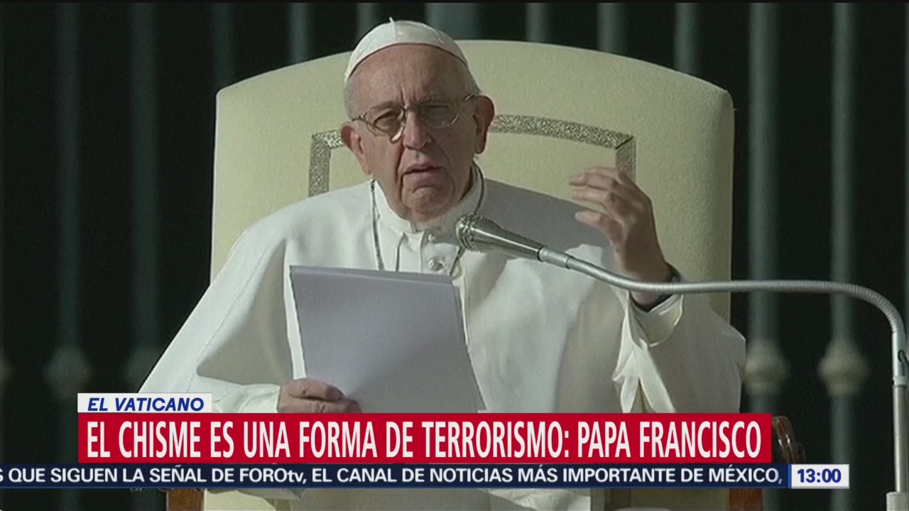 Papa Francisco afirma que los chismes matan