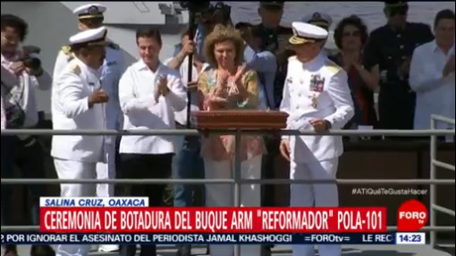 Peña Nieto Encabeza Ceremonia De Botadura De Patrulla Oceánica, Presidente Enrique Peña Nieto, Salina Cruz, Oaxaca