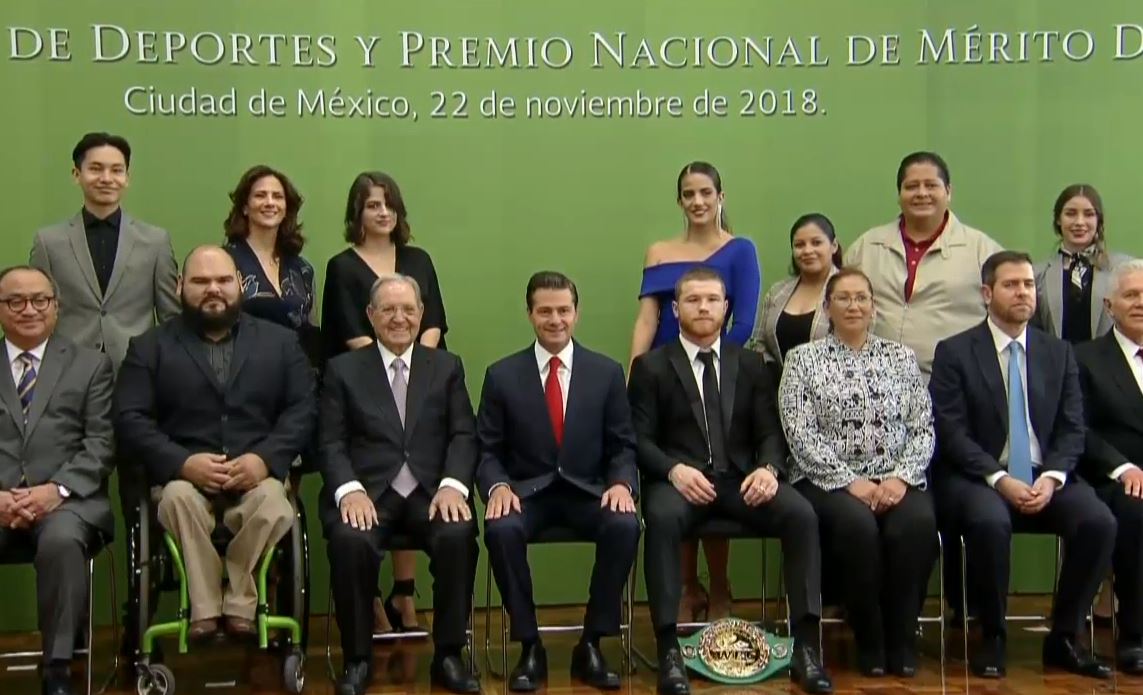 Peña Nieto entrega el Premio Nacional de Deportes 2018
