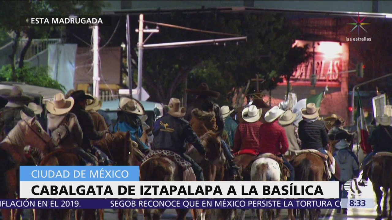Peregrinos de Iztapalapa llegan a la Basílica de Guadalupe
