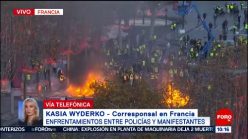 Policía Antimotín Dispersa Manifestaciones Francia Incremento Del Costo De Hidrocarburos París