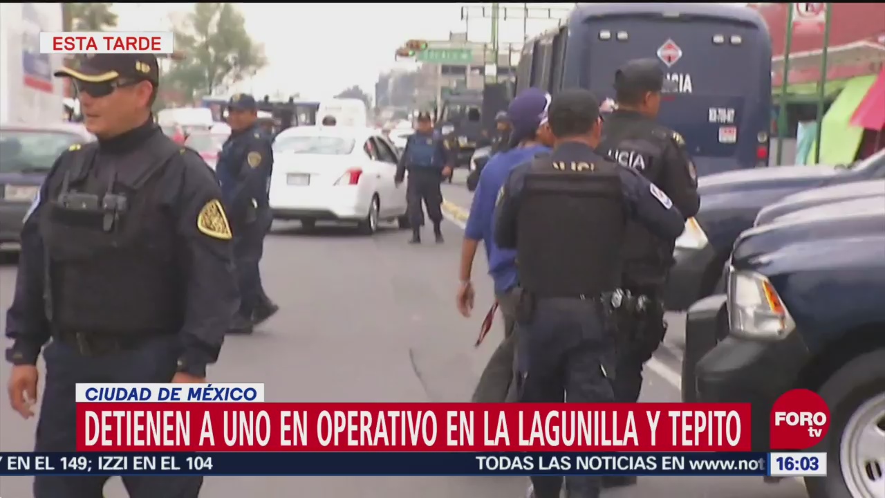 Policías de CDMX hacen operativo en Tepito