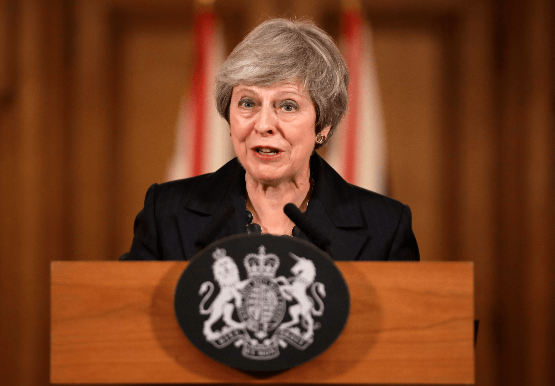 Primera ministra británica, Theresa May. (AP)