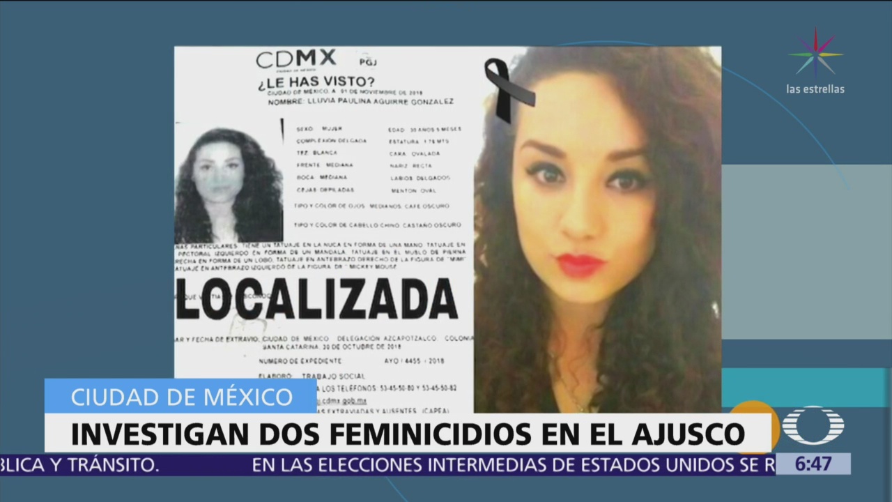 Procuraduría CDMX investiga 3 feminicidios en zona del Ajusco
