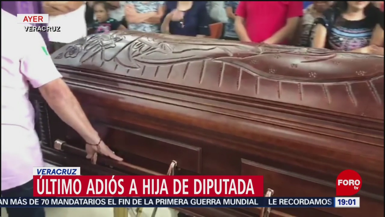 Realizan funeral de funeral de Valeria Cruz Medel