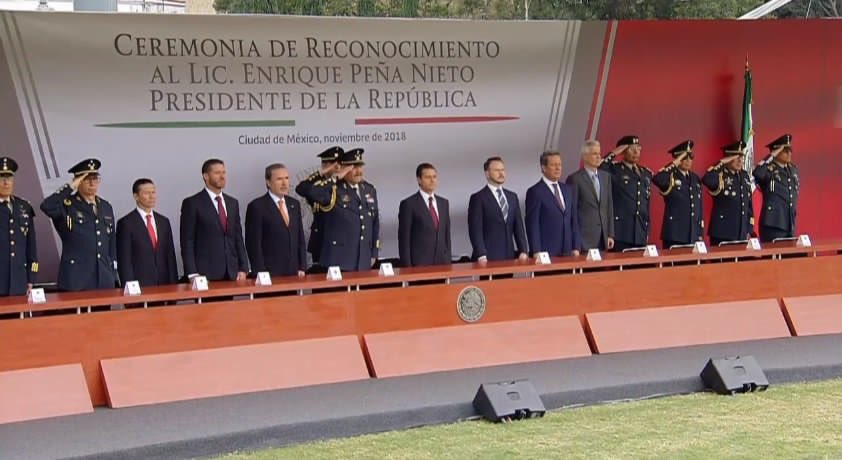 Fuerzas armadas reconocen liderazgo de Enrique Peña Nieto