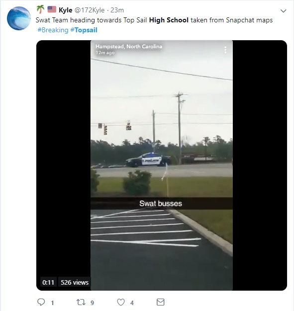 Reportan tirador activo en escuela de Carolina del Norte