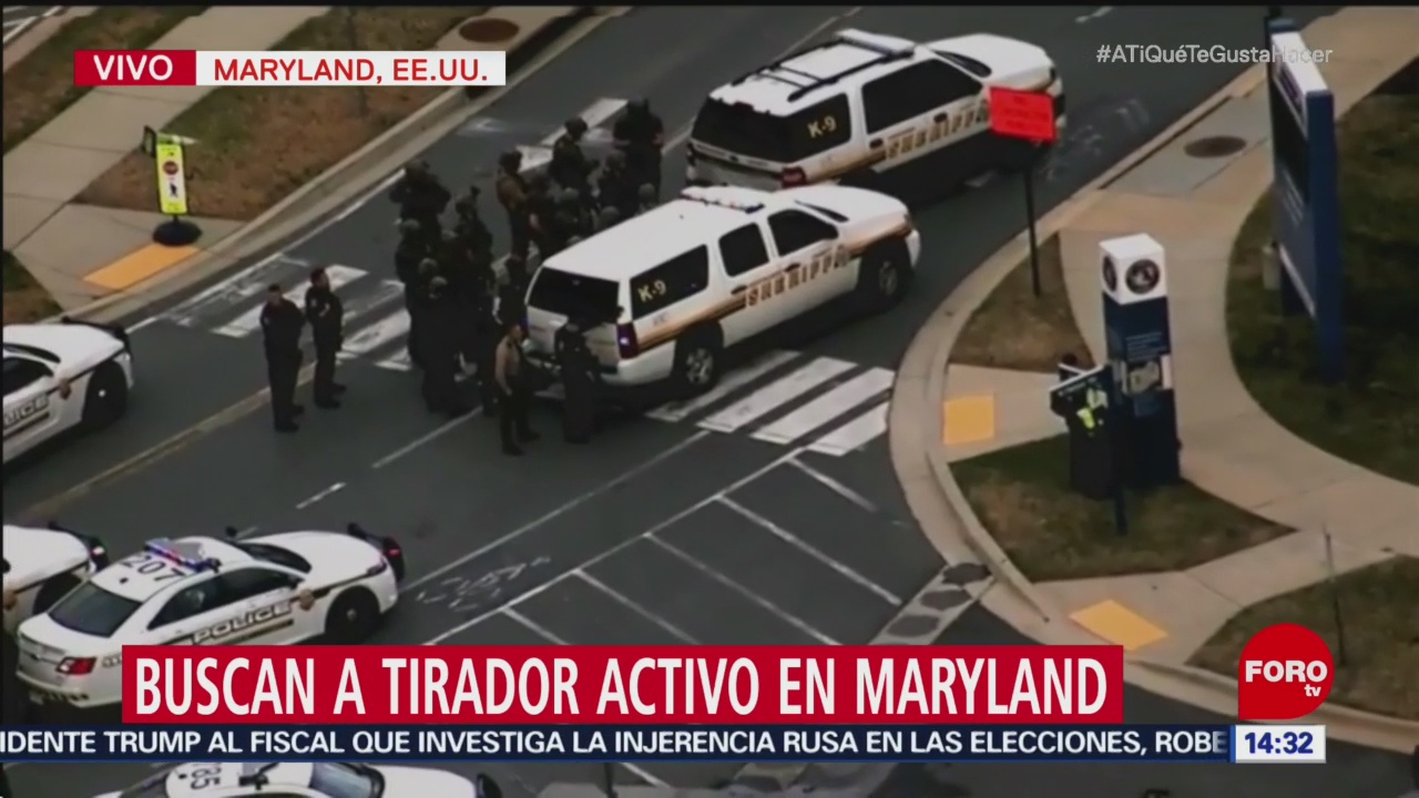 Reportan tiroteo en Maryland, Estados Unidos