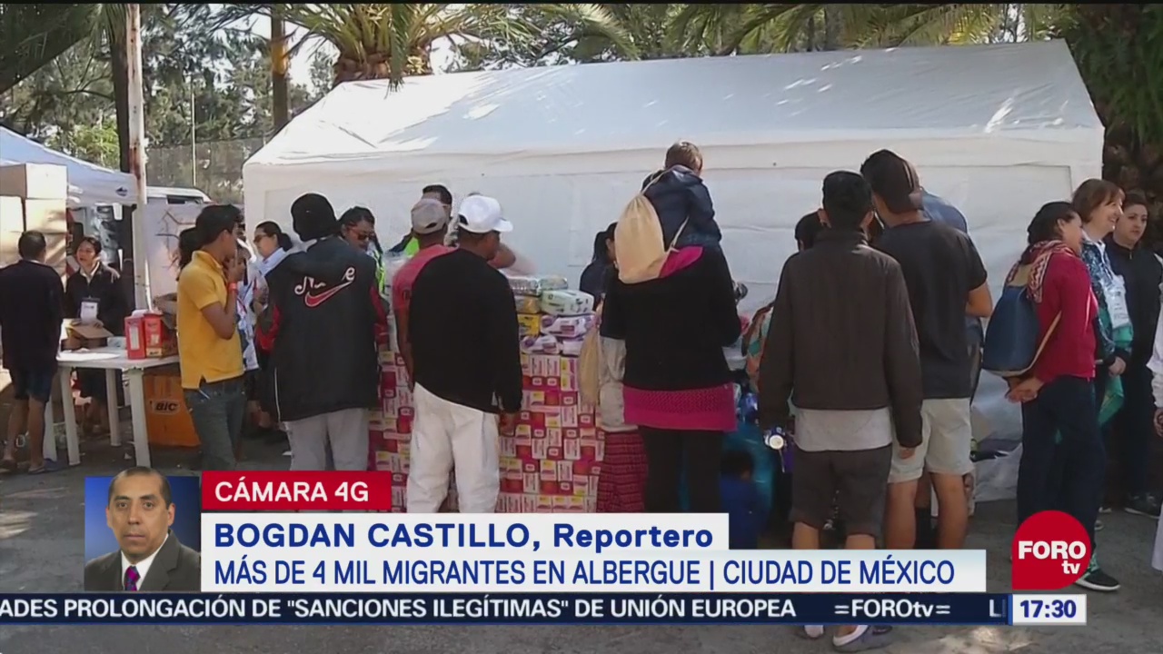 Revisan salud de migrantes en el albergue de la Magdalena Mixhuca