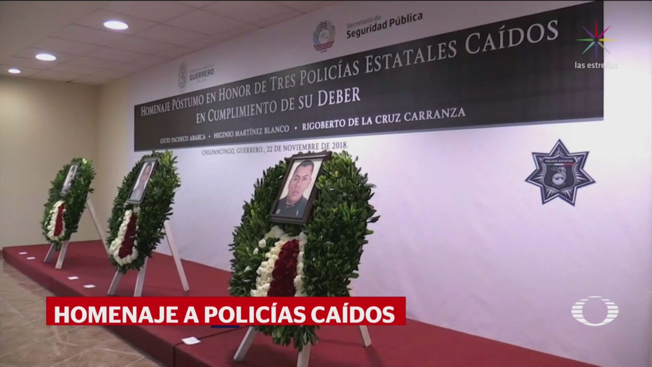 Rinden Homenaje Policías Asesinados Taxco Guerrero