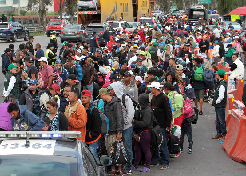 Caravana migrante deja la Ciudad de México