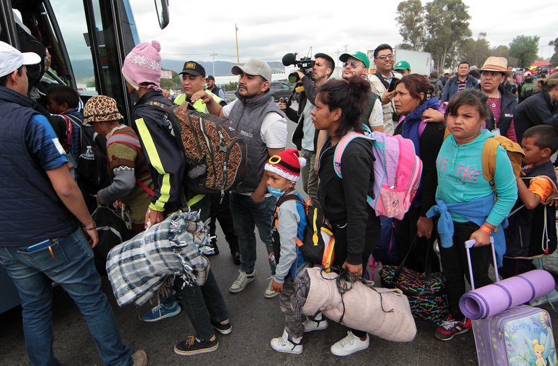 caravana migrante ciudad mexico queretaro estados