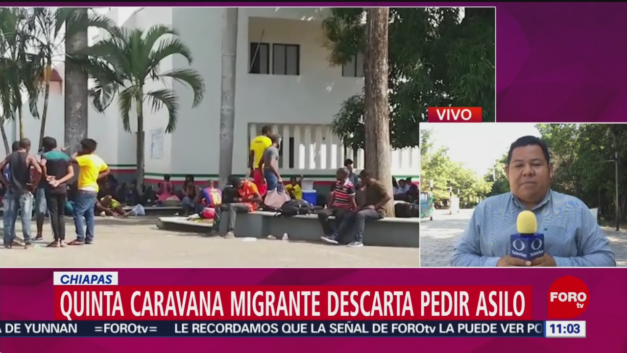 Recuento de las actividades de la caravana migrante en México