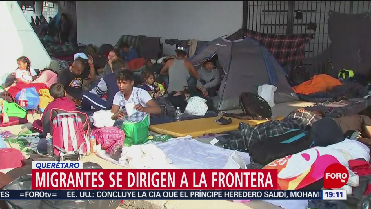 Sale segunda caravana de migrantes de Querétaro