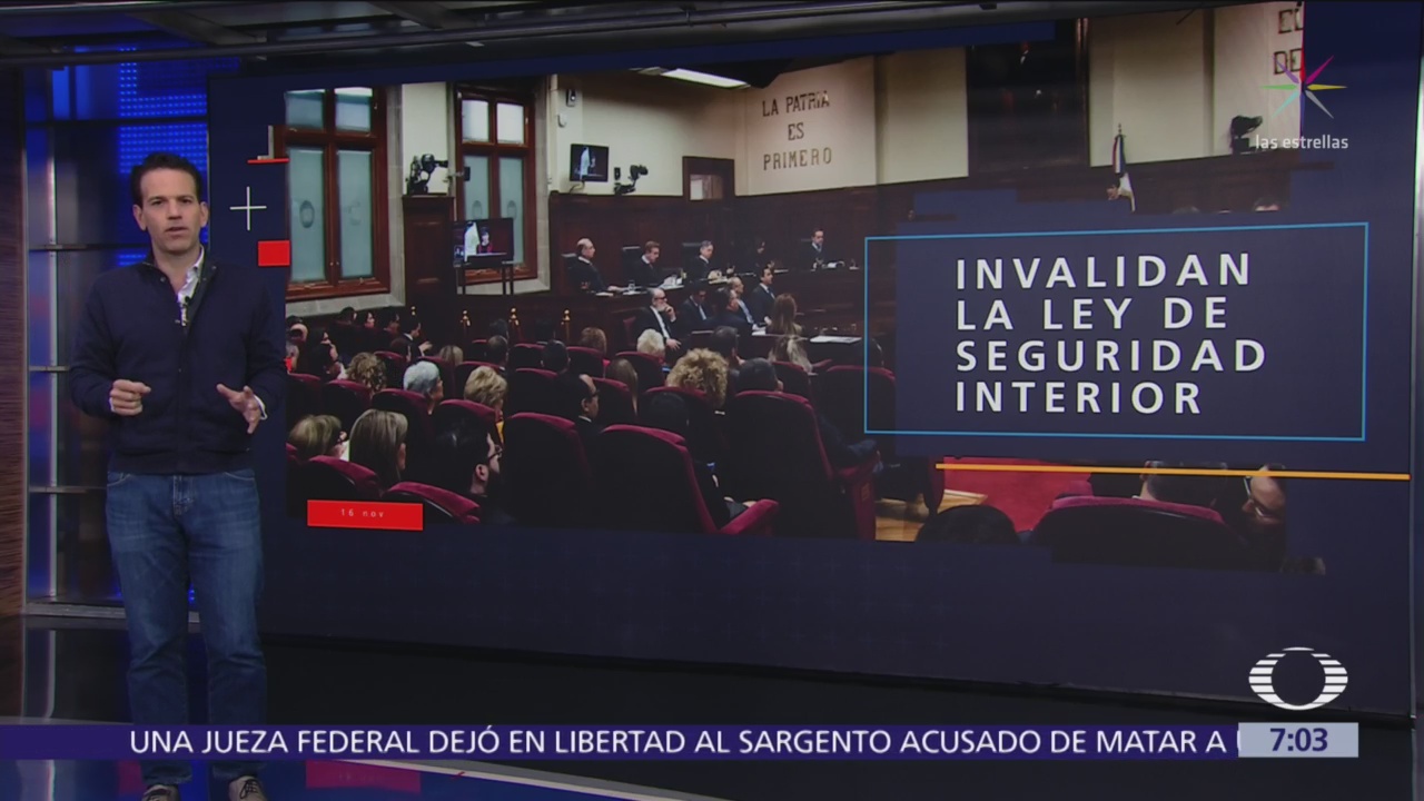 SCJN declara inconstitucional Ley de Seguridad Interior