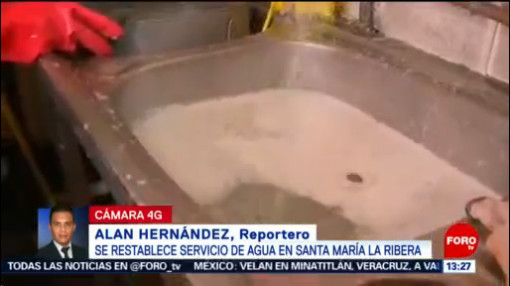 Restablece Servicio Agua Santa María La Ribera