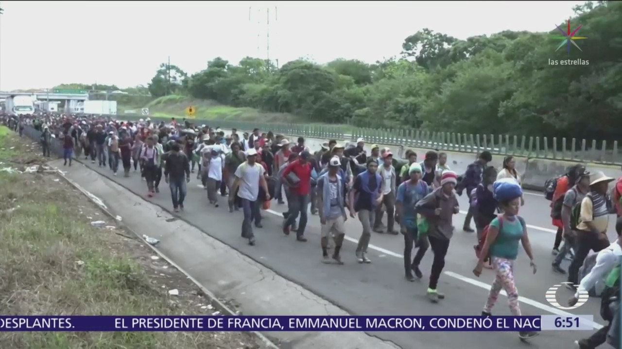 Segunda caravana migrante sale de Veracruz hacia Puebla