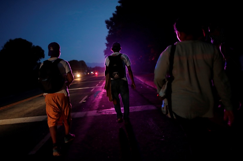 Cuarta caravana migrante reanuda en Chiapas travesía hacia Estados Unidos