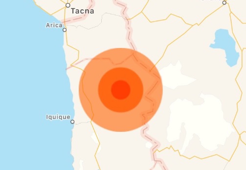 Terremoto 1 de noviembre del 2018 se registra en Chile