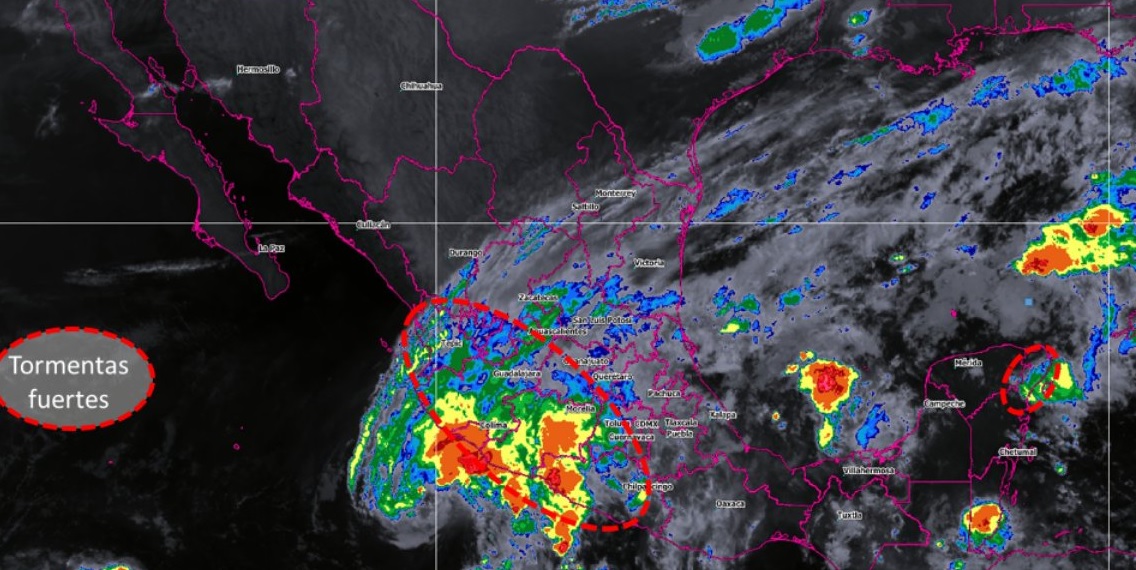 ‘Xavier’ provocará lluvias en occidente y sur de México