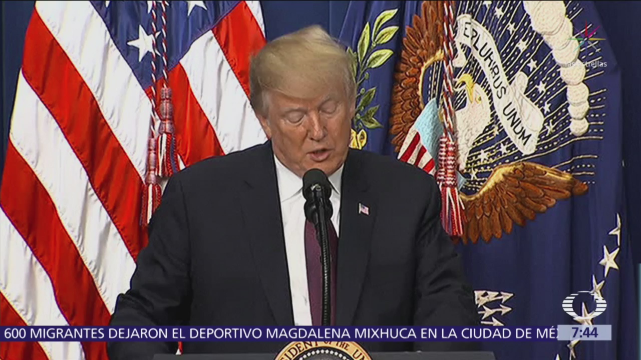 Trump denuncia fake news sobre situación de la frontera en Tijuana